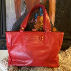 KATE SPADE Vibrant Red two way Shoulder Bag EUC
